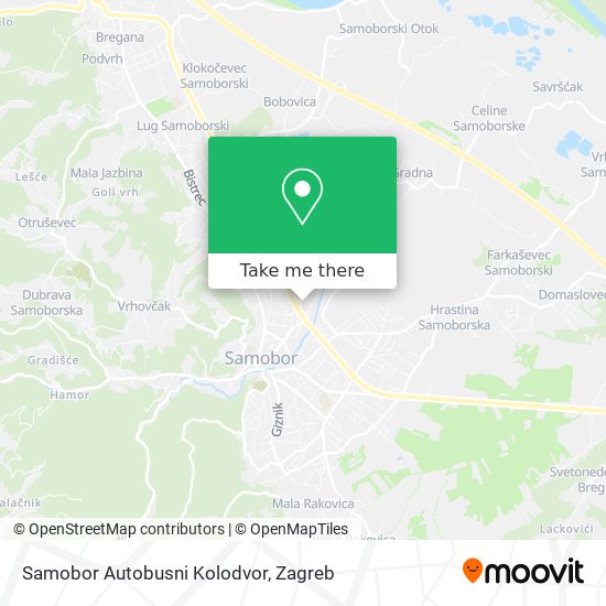 Samobor Autobusni Kolodvor map