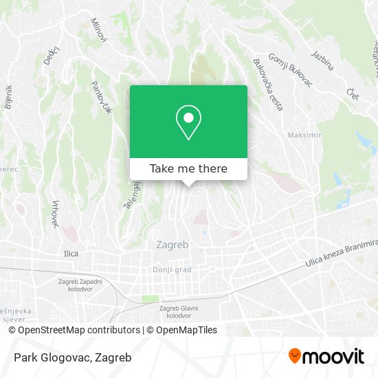 Park Glogovac map