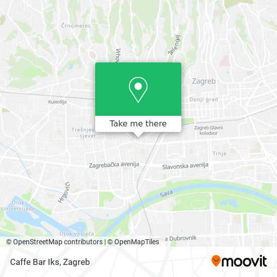 Caffe Bar Iks map