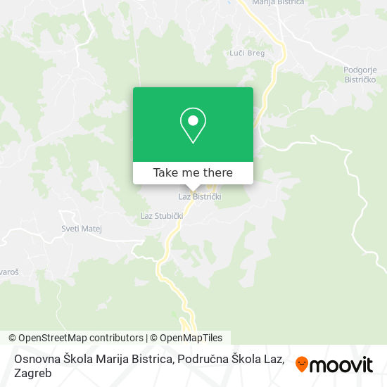 Osnovna Škola Marija Bistrica, Područna Škola Laz map