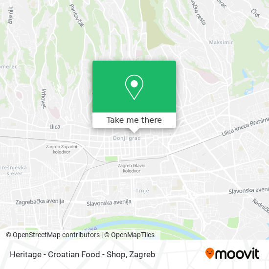 Heritage - Croatian Food - Shop map