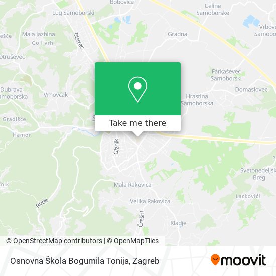 Osnovna Škola Bogumila Tonija map