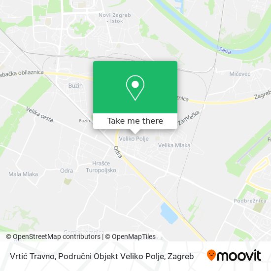 Vrtić Travno, Područni Objekt Veliko Polje map