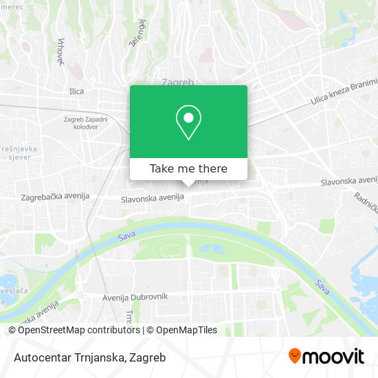 Autocentar Trnjanska map