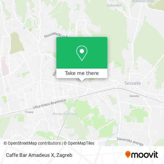 Caffe Bar Amadeus X map