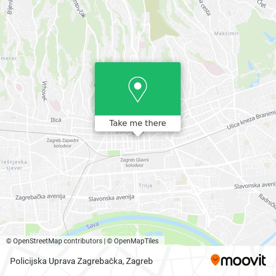Policijska Uprava Zagrebačka map