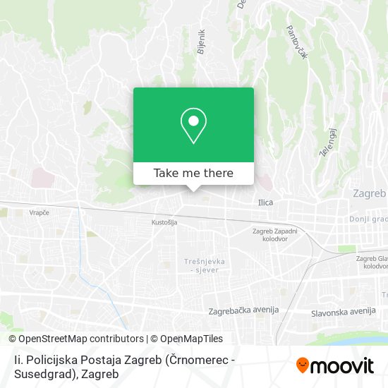 Ii. Policijska Postaja Zagreb (Črnomerec - Susedgrad) map