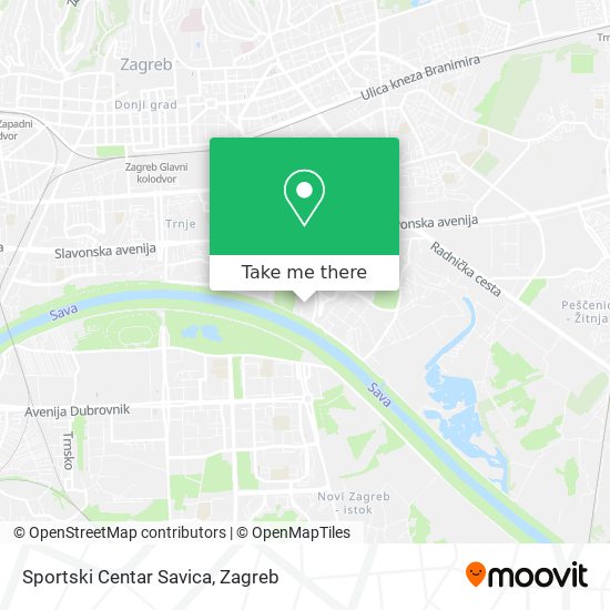 Sportski Centar Savica map