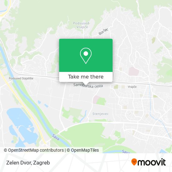 Zelen Dvor map