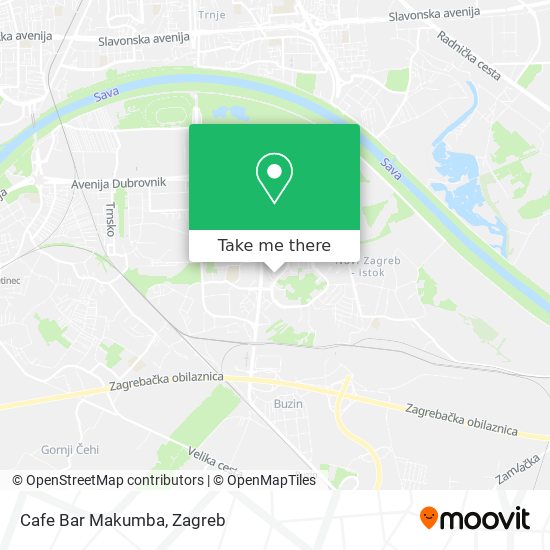 Cafe Bar Makumba map