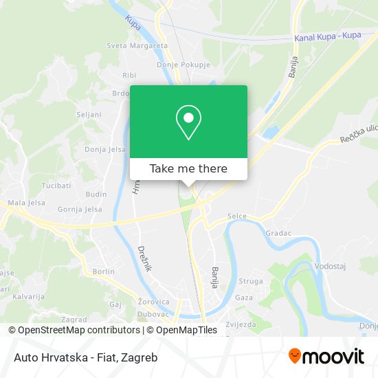 Auto Hrvatska - Fiat map