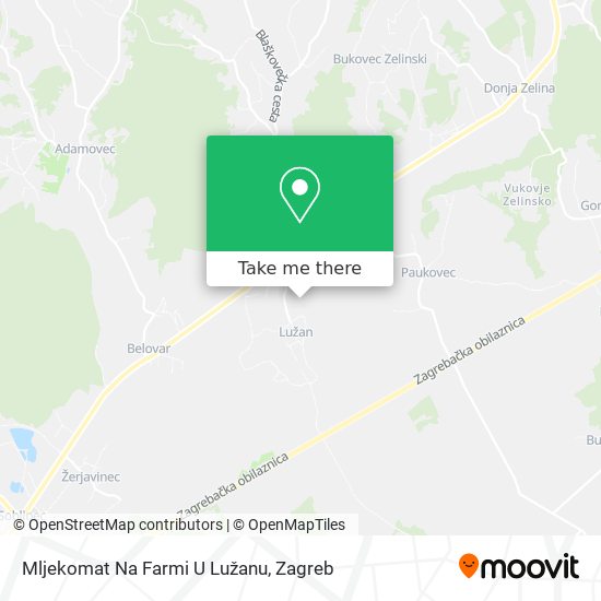 Mljekomat Na Farmi U Lužanu map