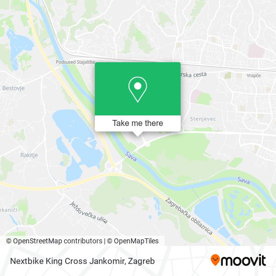 Nextbike King Cross Jankomir map