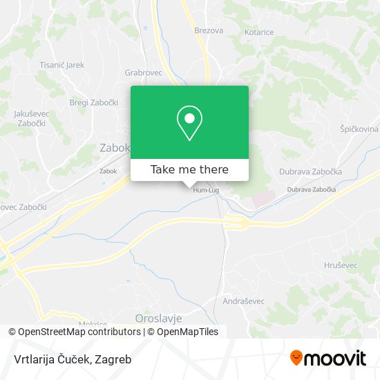 Vrtlarija Čuček map