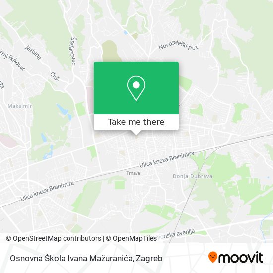 Osnovna Škola Ivana Mažuranića map