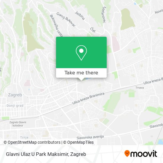 Glavni Ulaz U Park Maksimir map
