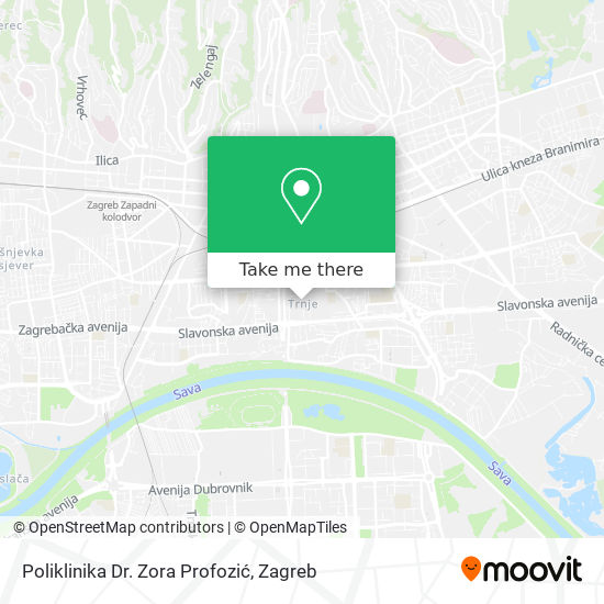 Poliklinika Dr. Zora Profozić map