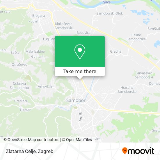 Zlatarna Celje map