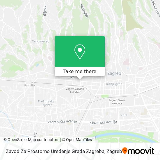 Zavod Za Prostorno Uređenje Grada Zagreba map