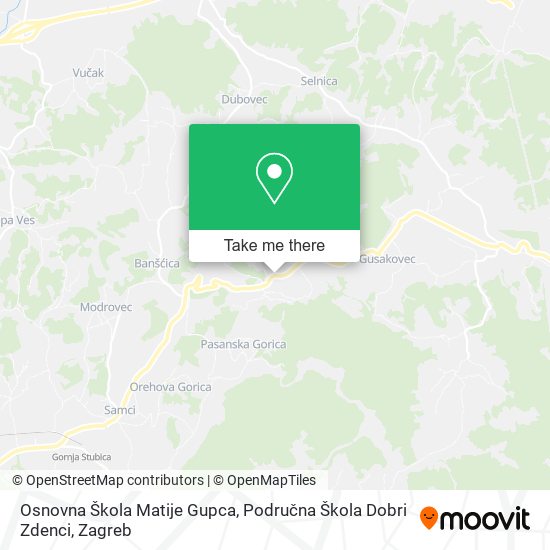 Osnovna Škola Matije Gupca, Područna Škola Dobri Zdenci map