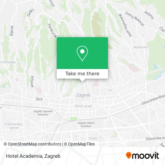 Hotel Academia map