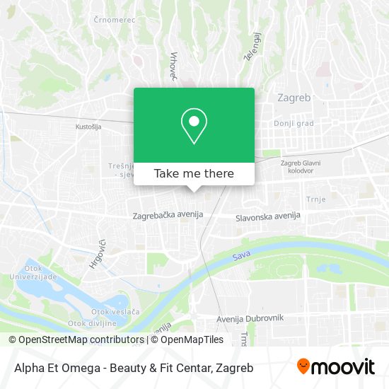 Alpha Et Omega - Beauty & Fit Centar map