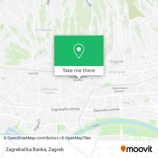 Zagrebačka Banka map