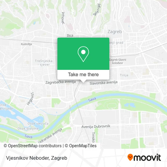 Vjesnikov Neboder map