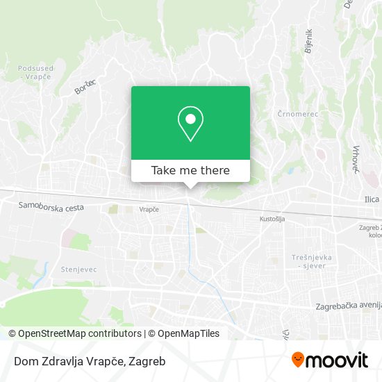 Dom Zdravlja Vrapče map