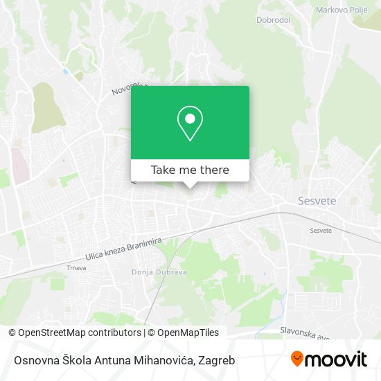 Osnovna Škola Antuna Mihanovića map