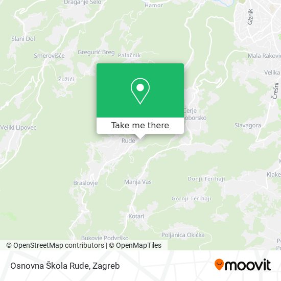 Osnovna Škola Rude map