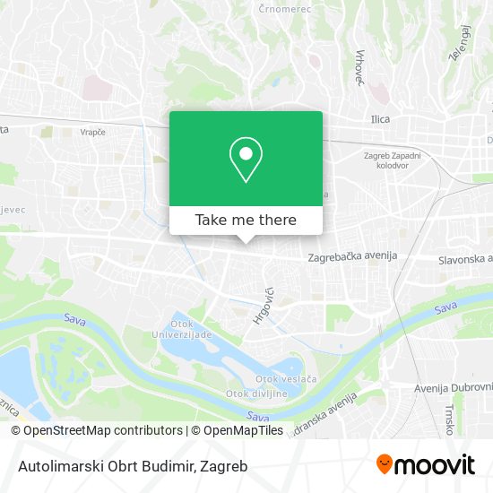 Autolimarski Obrt Budimir map