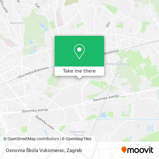 Osnovna Škola Vukomerec map