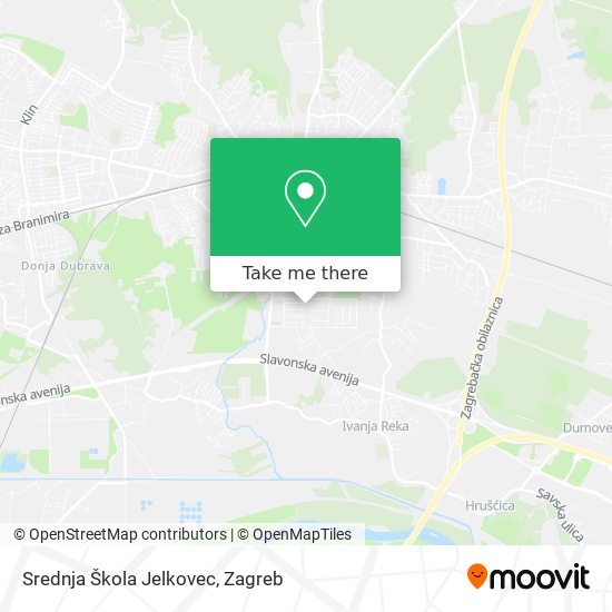 Srednja Škola Jelkovec map