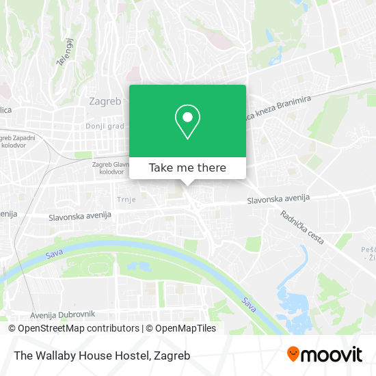 The Wallaby House Hostel map