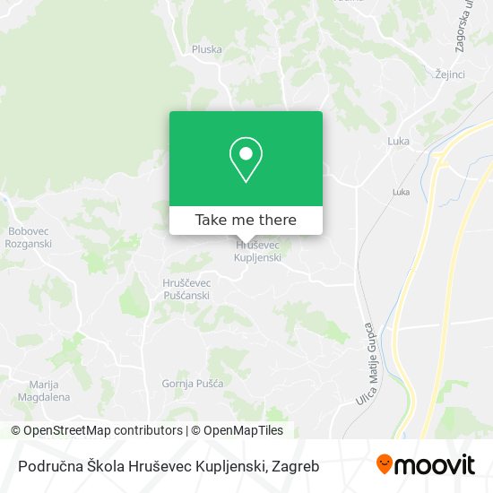 Područna Škola Hruševec Kupljenski map