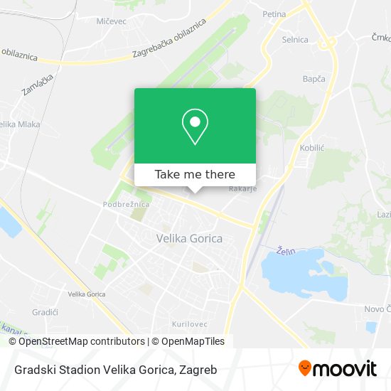 Gradski Stadion Velika Gorica map