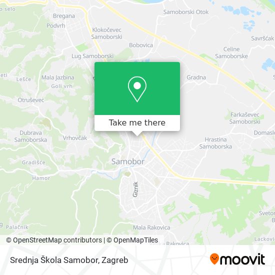 Srednja Škola Samobor map