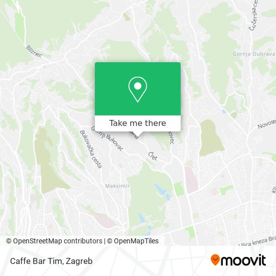 Caffe Bar Tim map
