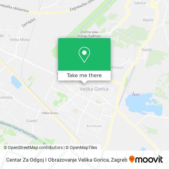 Centar Za Odgoj I Obrazovanje Velika Gorica map