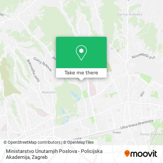 Ministarstvo Unutarnjih Poslova - Policijska Akademija map