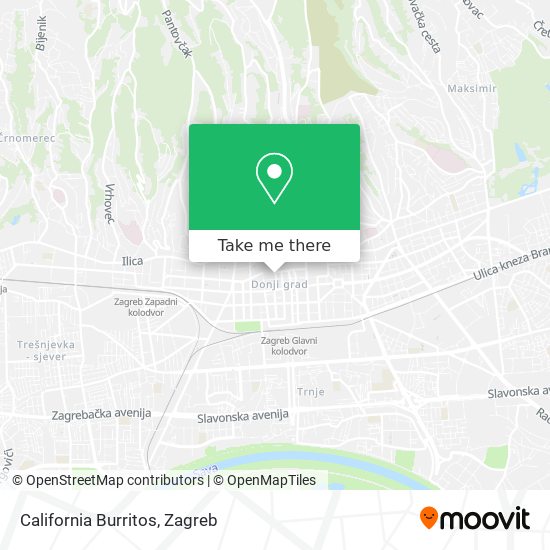 California Burritos map