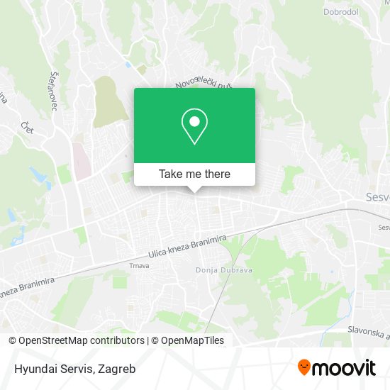 Hyundai Servis map