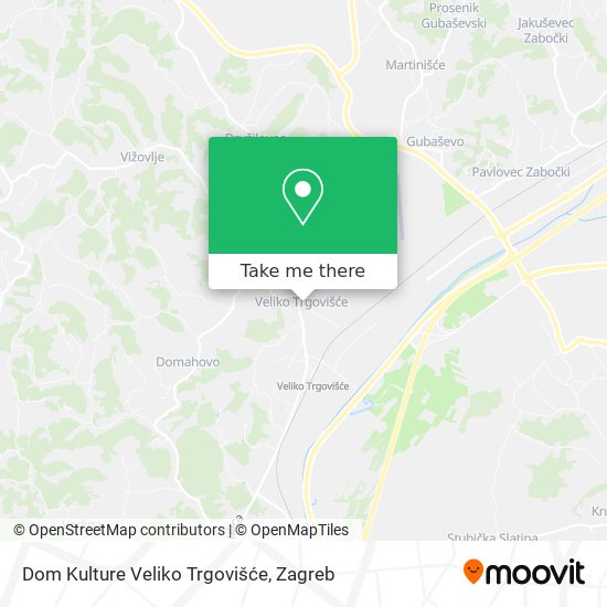 Dom Kulture Veliko Trgovišće map