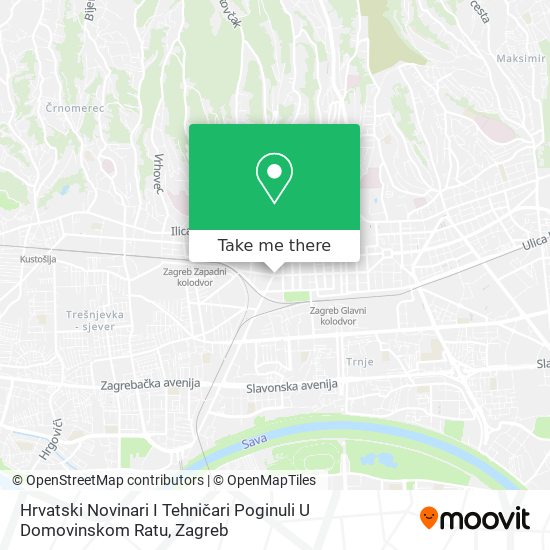 Hrvatski Novinari I Tehničari Poginuli U Domovinskom Ratu map