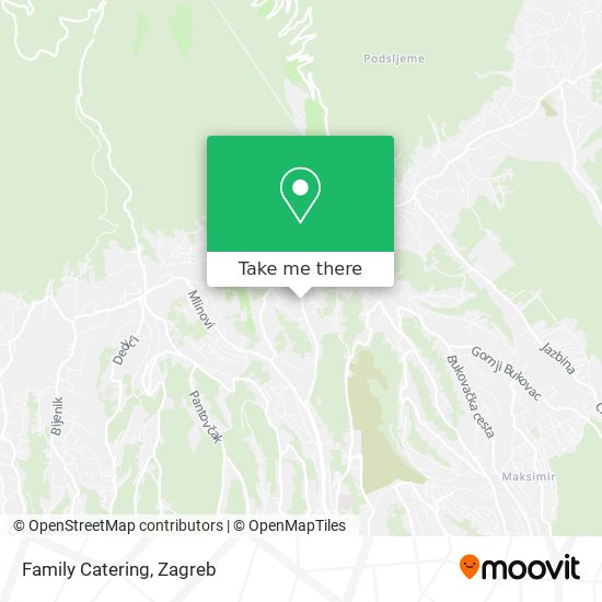 Family Catering map