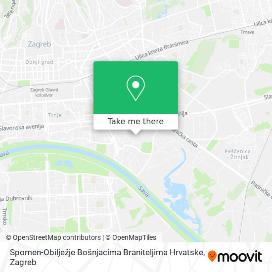 Spomen-Obilježje Bošnjacima Braniteljima Hrvatske map