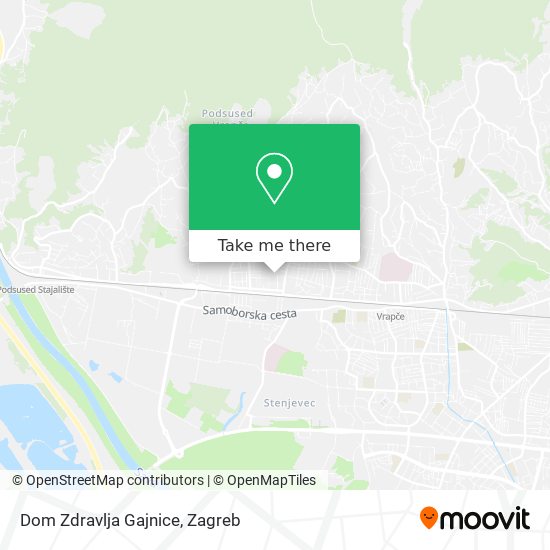 Dom Zdravlja Gajnice map