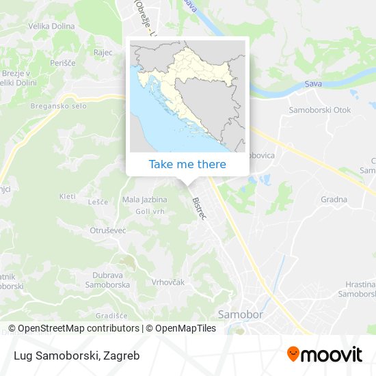 Lug Samoborski map