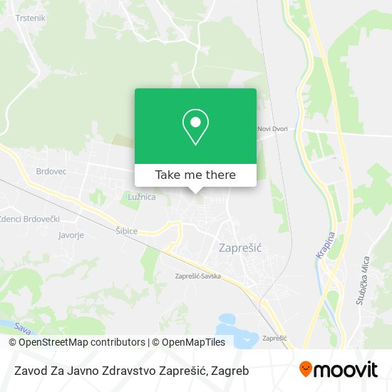 Zavod Za Javno Zdravstvo Zaprešić map